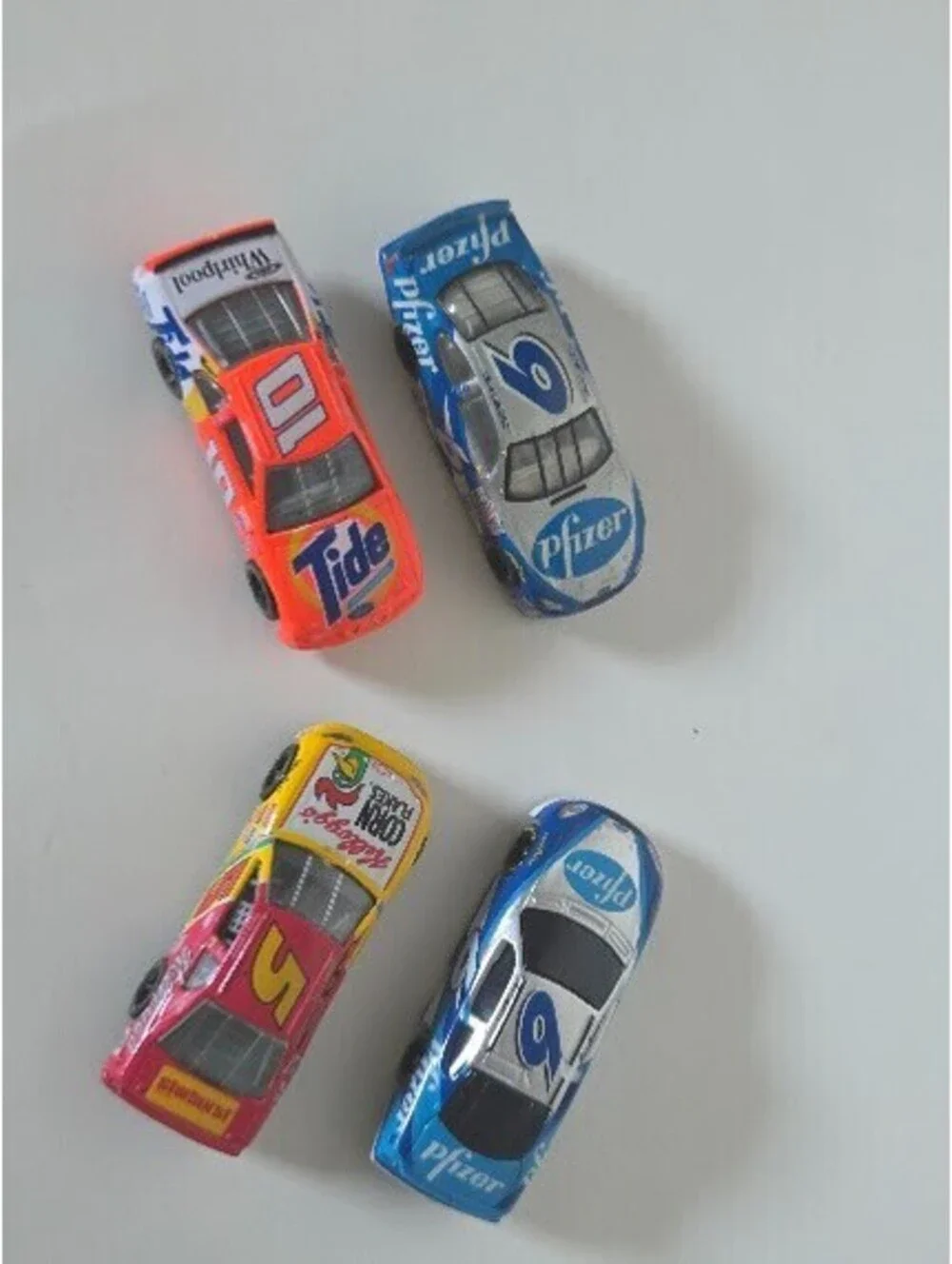 Hot Wheels NASCAR Diecast Lot Tide Pfizer Kellogg's 1:64 Scale Cars